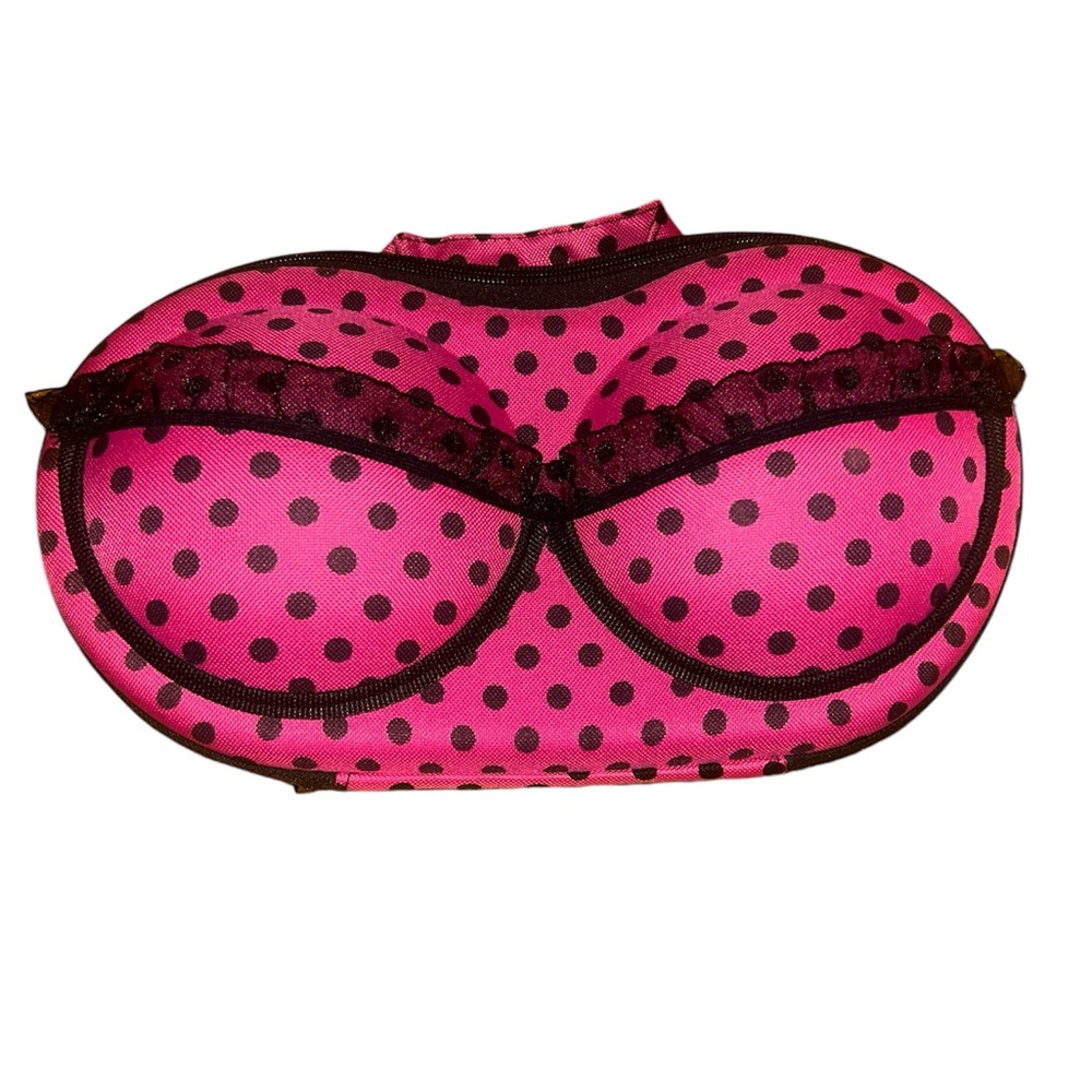 Polka Dot Bra Travel Case